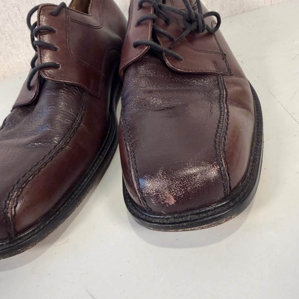 Bostonian Dark‎ Brown Leather Oxfords - Picture 6 of 10
